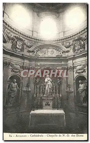 Cartes postales Avignon Cathedrale Chapelle de N D Des Doms