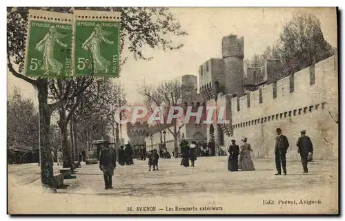 Cartes postales Avignon Les Remparts Exterleurs