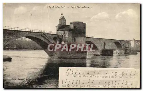 Cartes postales Avignon Pont Saint Benezet