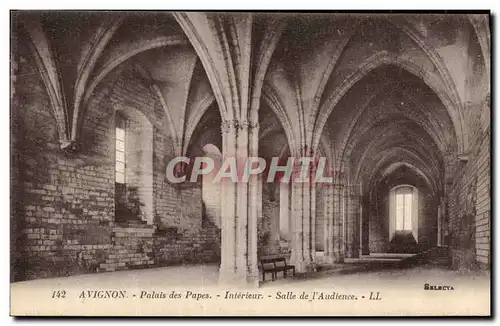 Cartes postales Avignon Palais des Papes Interieur Salle de l audience