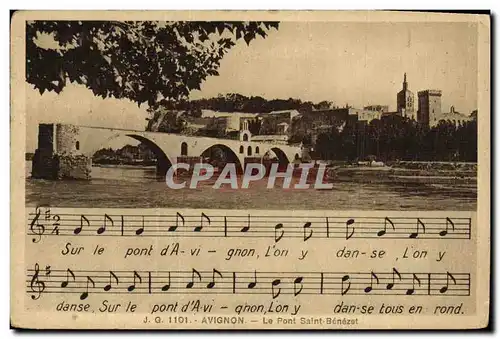 Cartes postales Avignon Le Pont Saint Benezet