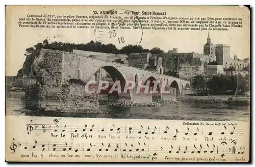 Cartes postales Avignon Le Pont Saint Benezet