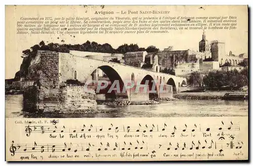 Cartes postales Avignon Le Pont Saint Benezet