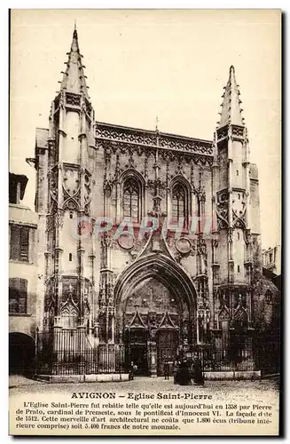 Cartes postales Avignon Eglise Saint Pierre