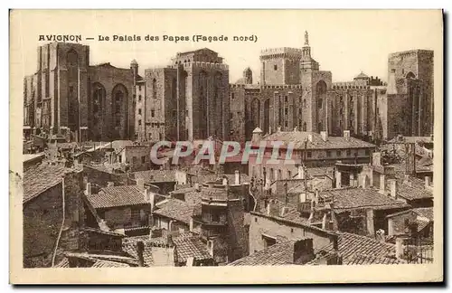 Cartes postales Avignon La Palais des Papes Facade Nord