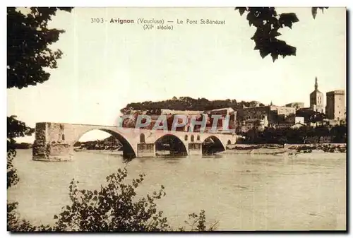 Cartes postales Avignon Le Pont St Benezet