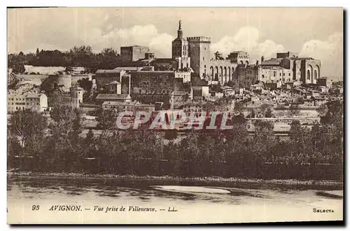 Cartes postales Avignon Vue Prise De Villeneuve