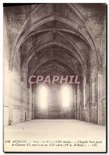 Ansichtskarte AK Avignon Palais des Papes chapelle pontificale de Clement VI