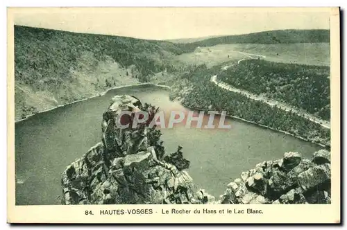 Cartes postales Hautes Vosges Le Rocher Du Hans et Le Lac Blanc