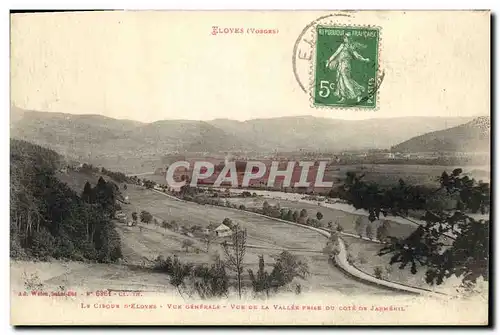 Cartes postales Eloyes Le cirque d Eloyes Vue generale Vue de la vallee prise du cote de Jarmenil