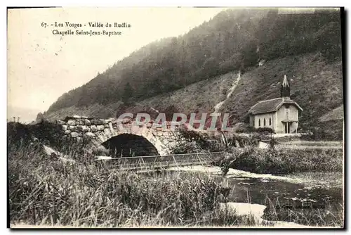 Ansichtskarte AK Les Vosges Vallee du Rudlin Chapelle Saint Jean Baptiste