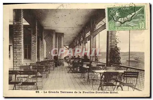 Cartes postales La Grande Terrasse De La Feuillee Dorothee Hotel