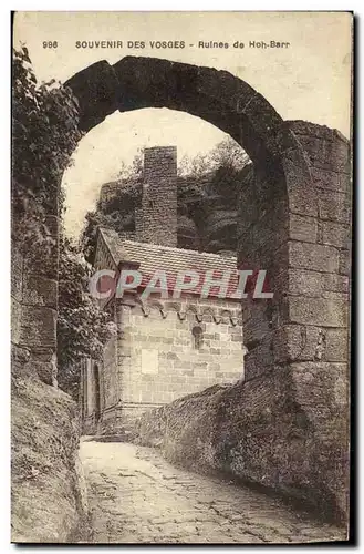 Cartes postales Souvenir Des Vosges Ruines De Hoh Barr