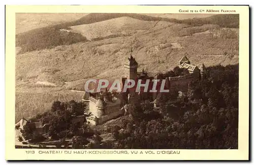 Cartes postales Chateau du Haut Koenigsbourg Vu A Vol D oiseau