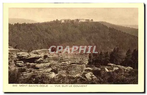 Ansichtskarte AK Mont Sainte Odile Vue Sur Le Couvent