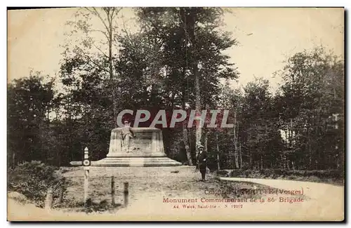 Ansichtskarte AK Col de la Chipotte Monument commemoratif de la 86eme brigade Militaria