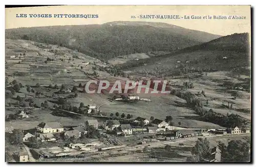 Cartes postales Les Vosges Pittoresques Saint Maurice La Gaze Et Le Ballon D Alsace