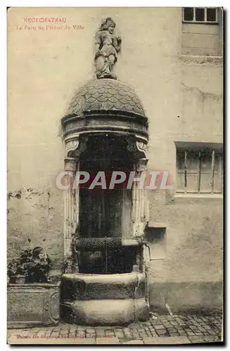 Cartes postales Neufchateau Le puits de l Hotel De Ville