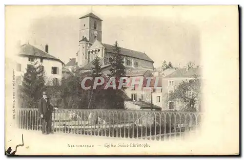 Cartes postales Neufchateau Eglise Saint Christopale