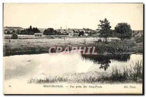 Cartes postales Neufchateau Vue Prise des Cing ponts