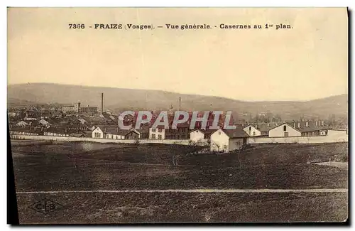 Cartes postales Fraize Vue Generale Casernes au 1er plan Militaira