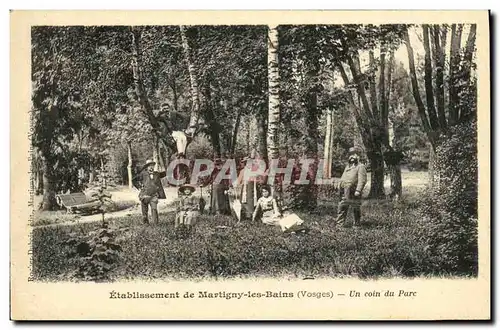 Cartes postales Etablissement de Martigny Un Coin du Parc