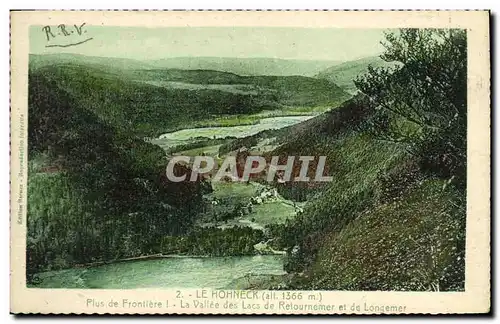 Cartes postales Le Hohneck Plus de Frontiere La Vallee des Lacs de Retournemet et de Longemer