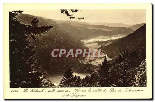 Ansichtskarte AK Le Hohneck Vue sur la vallee des lacs de Retournemer et de Longemer