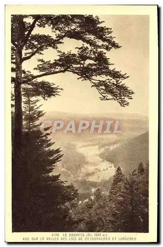 Cartes postales Le Hohneck Vue sur la vallee des lacs de Retournemer et de Longemer