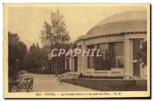 Ansichtskarte AK Vittel La Grande Source Et Un Coin Du Parc