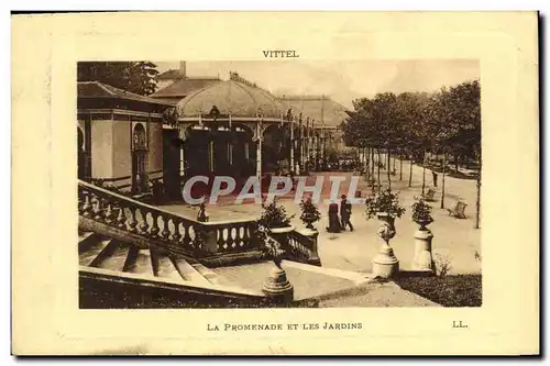 Cartes postales Vittel La Promenade Et Les Jardins