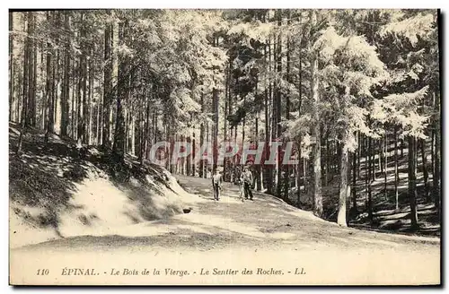 Cartes postales Epinal Le Bois de la Vierge Le Sentier des Roches