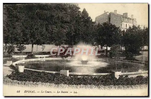 Cartes postales Epinal Le Cours Le Bassin