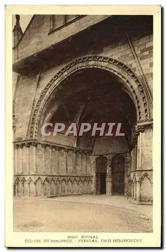 Cartes postales Epinal Eglise St Maurice Portail Des Bourgeois