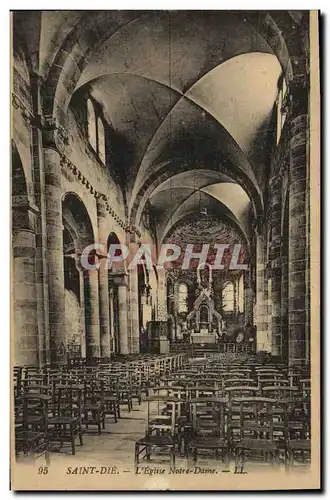 Cartes postales Saintt Die L Eglise Notre Dame