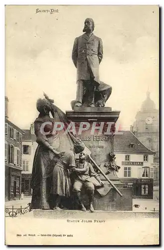 Cartes postales Saint Die Statue Jules Ferry