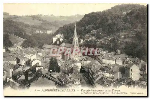 Ansichtskarte AK Plombieres Les Bains Vue Generale Prise de la Vierge