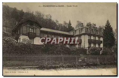 Cartes postales Plombieres Les Bains Chalet Tivoli