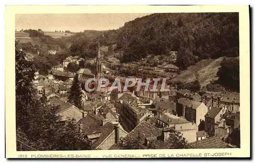 Cartes postales Plombieres Les Bains Vue Generale Prise De La Chapelle St Joseph