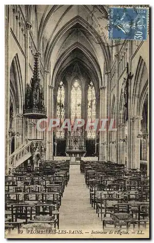 Cartes postales Plombieres Les Bains Interieur de l Eglise