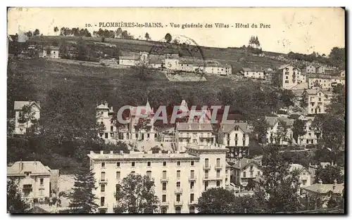 Ansichtskarte AK Plombieres Les Bains Vue Generale des Villas Hotel de Pare