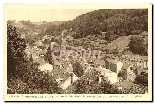 Cartes postales Plombieres Les Bains Vue Generale Prise De La Chapelle St joseph