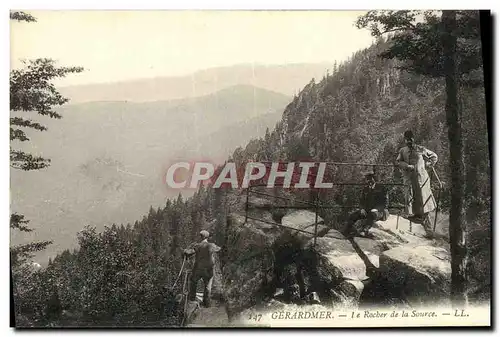 Ansichtskarte AK Gerardmer Le Rocher de la Source