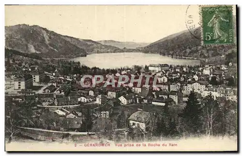 Ansichtskarte AK Gerardmer Vue Prise de la Roche du Rain