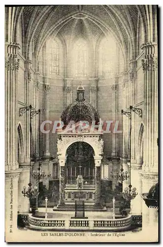 Cartes postales Les Sables D Olonne Interieur de L Eglise
