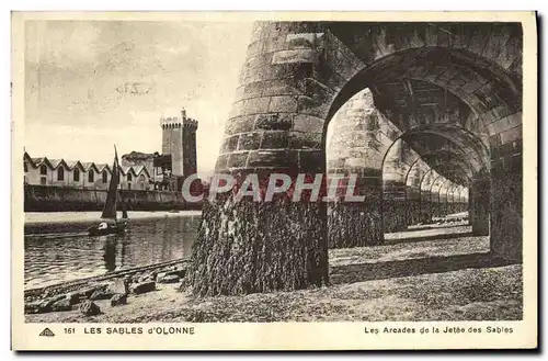 Ansichtskarte AK Les Sables D Olonne Les Arcades de la Jetee Des Sables