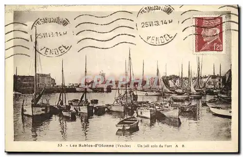 Cartes postales Les Sables D Olonne Un Joil Coin du Fort Bateaux