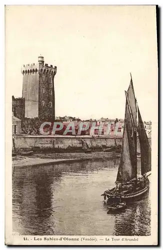 Cartes postales Les Sables D Olonne La Tour d Arundel Bateau
