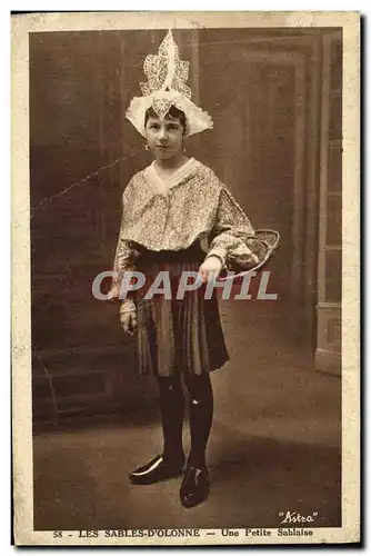 Cartes postales Les Sables D Olonne Une Petite Sablaise Enfant Folklore Coiffe