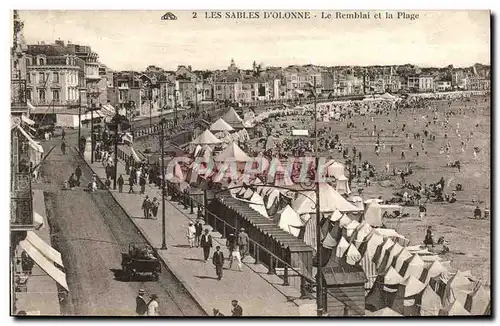 Cartes postales Les Sables D Olonne Le Remblai Et La Plage